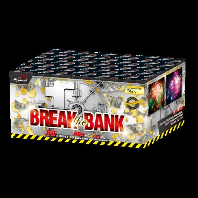 The box of Break The Bank - 50 Shot