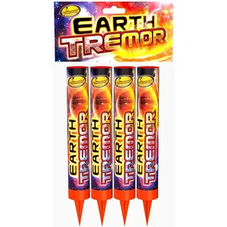 The box of Earth Tremor Roman Candle - 4pces