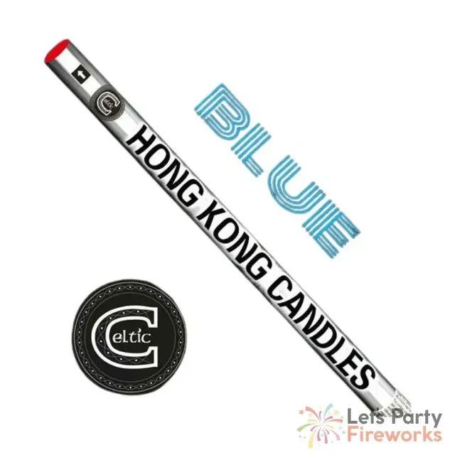 The box of Hong Kong Candles - Blue - 10 Shot