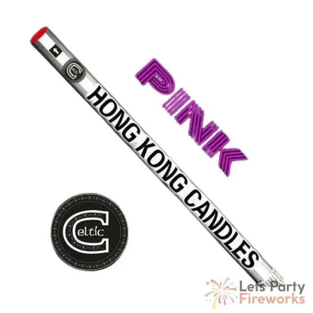 The box of Hong Kong Candles - Pink - 10 Shot