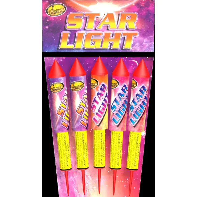 The box of Star Light Rockets - 5pces